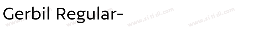 Gerbil Regular字体转换